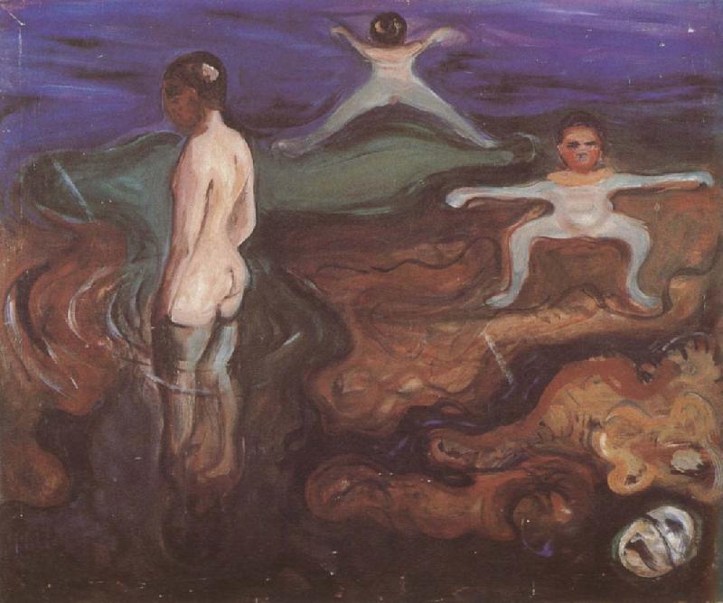 Edvard Munch The boy take the shower